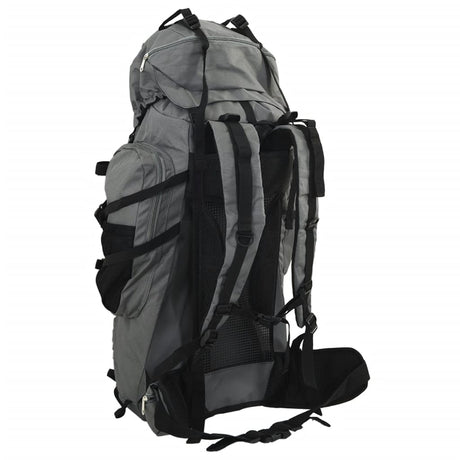 VidaXL sac à dos de randonnée 60 l tissu oxford gris