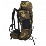 VidaXL sac à dos de randonnée 60 l tissu oxford camouflage vert