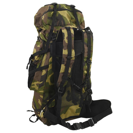 VidaXL sac à dos de randonnée 60 l tissu oxford camouflage vert