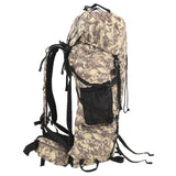 Vidaxl sac à dos de randonnée 60 l tissu oxford camouflage marron camel