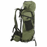 VidaXL sac à dos de randonnée 60 l tissu oxford vert armée