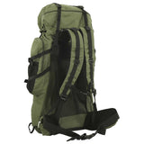 VidaXL sac à dos de randonnée 60 l tissu oxford vert armée