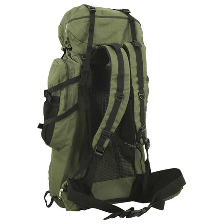 VidaXL sac à dos de randonnée 60 l tissu oxford vert armée