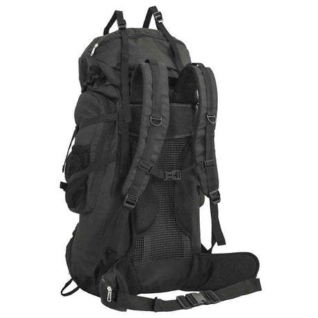 VidaXL sac à dos de randonnée 80 l tissu oxford noir