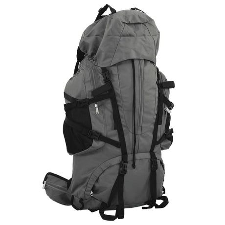 VidaXL sac à dos de randonnée 80 l tissu oxford gris