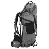 VidaXL sac à dos de randonnée 80 l tissu oxford gris