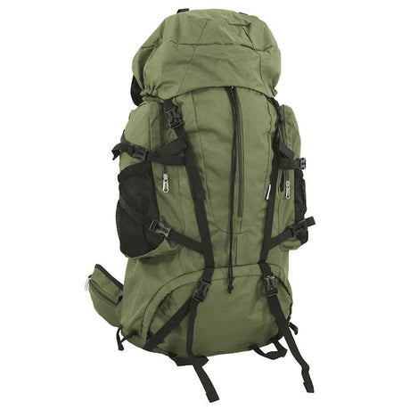 VidaXL sac à dos de randonnée 80 l tissu oxford vert armée
