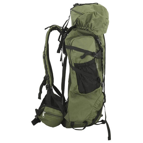 VidaXL sac à dos de randonnée 80 l tissu oxford vert armée