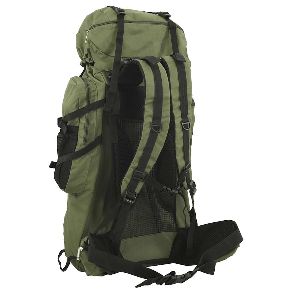 VidaXL sac à dos de randonnée 80 l tissu oxford vert armée