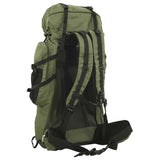 VidaXL sac à dos de randonnée 80 l tissu oxford vert armée