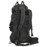 VidaXL sac à dos de randonnée 100 l tissu oxford noir