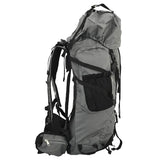 VidaXL sac à dos de randonnée 100 l tissu oxford gris