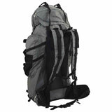 VidaXL sac à dos de randonnée 100 l tissu oxford gris