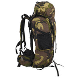 VidaXL sac à dos de randonnée 100 l tissu oxford camouflage vert