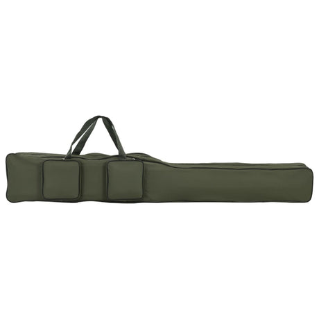 VidaXL sac de canne à pêche 160 cm tissu oxford vert foncé