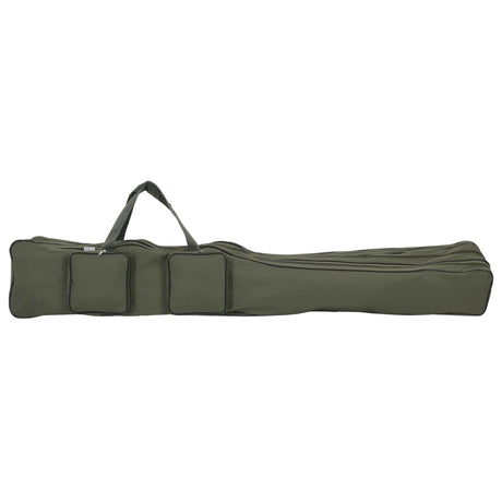 VidaXL sac de canne à pêche 160 cm tissu oxford vert foncé