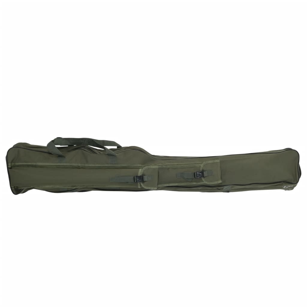 VidaXL sac de canne à pêche 160 cm tissu oxford vert foncé