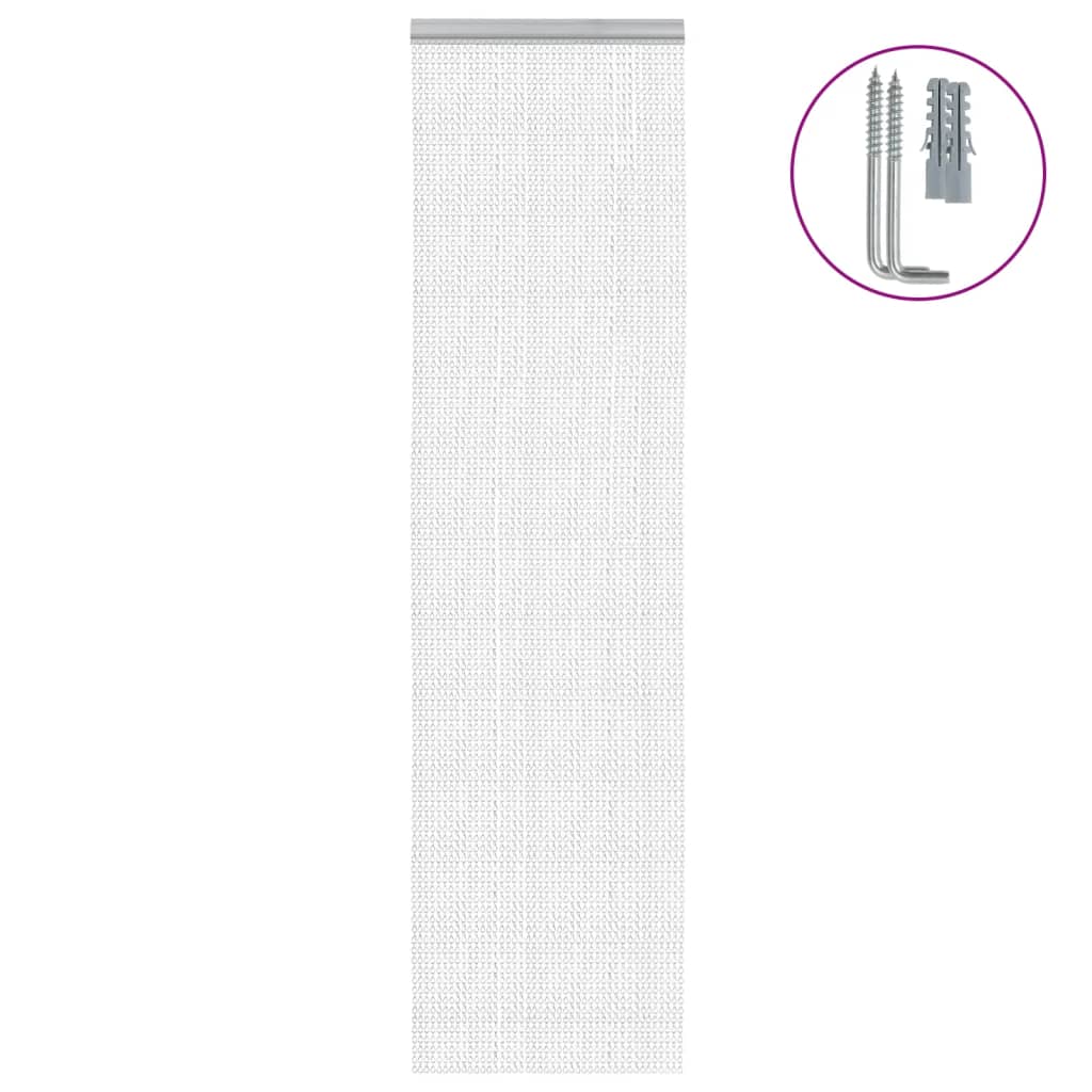 Vidaxx chaînes de rideaux anti-mouches 56x186 cm aluminium