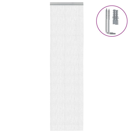 Vidaxx chaînes de rideaux anti-mouches 56x202 cm aluminium