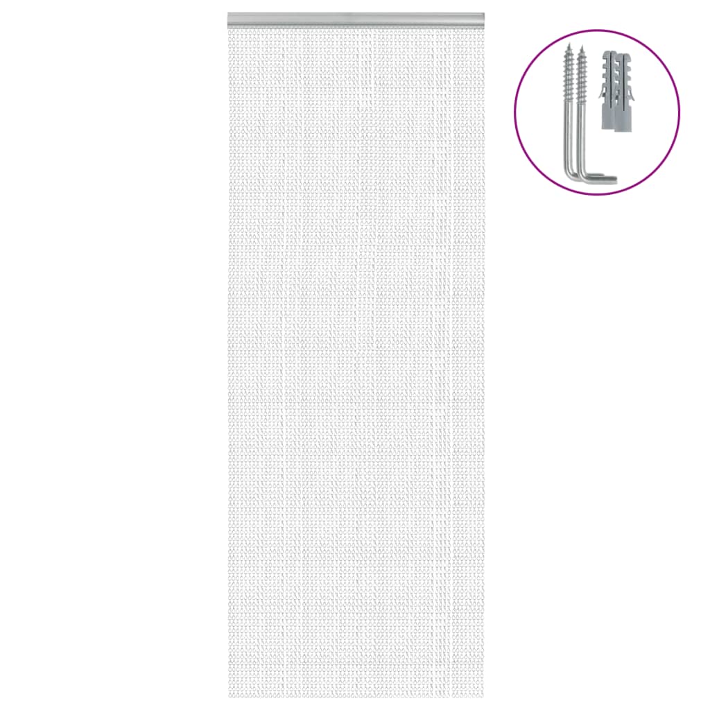 Vidaxx chaînes de rideaux anti-mouches 80x201 cm aluminium