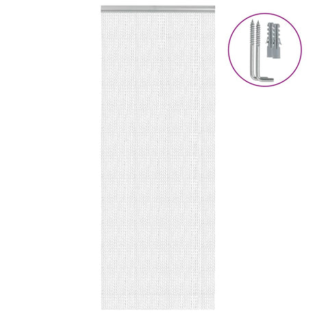 Vidaxx chaînes de rideaux anti-mouches 80x201 cm aluminium