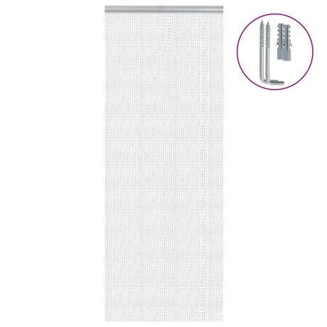 Vidaxx chaînes de rideaux anti-mouches 80x221 cm aluminium