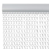 Vidaxx chaînes de rideaux anti-mouches 80x221 cm aluminium