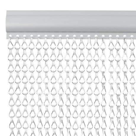 Vidaxx chaînes de rideaux anti-mouches 90x200 cm aluminium