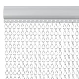 Vidaxx chaînes de rideaux anti-mouches 90x212 cm aluminium