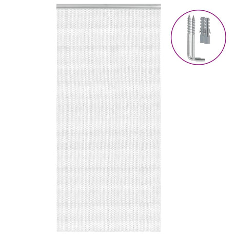 Vidaxx chaînes de rideaux anti-mouches 100x212 cm aluminium