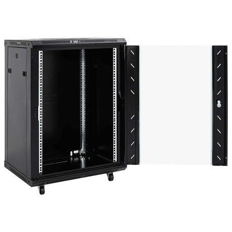 Armoire réseau Vidaxxl à roulettes tournantes 15u ip20 19 53x40x80 cm