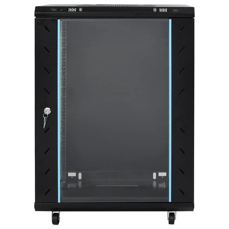 Armoire réseau Vidaxxl à roulettes tournantes 15u ip20 19 53x40x80 cm