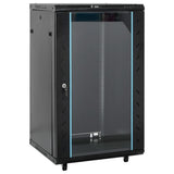 Armoire réseau Vidaxxl à roulettes tournantes 18h 19 ip20 60x60x100 cm