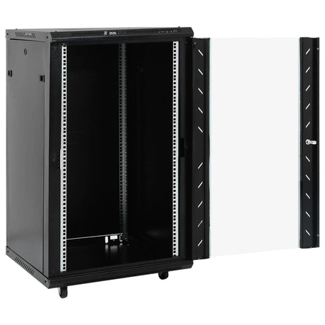 Armoire réseau Vidaxxl à roulettes tournantes 18h 19 ip20 60x60x100 cm