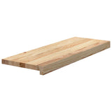 Vidaxx marches d'escalier 4 pcs 70x30x2 cm chêne massif non traité