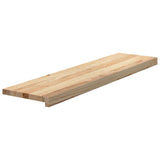 Vidaxx marches d'escalier 4 pcs 100x30x2 cm chêne massif non traité