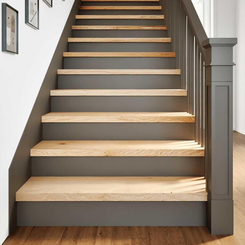 Vidaxx marches d'escalier 4 pcs 100x30x2 cm chêne massif non traité