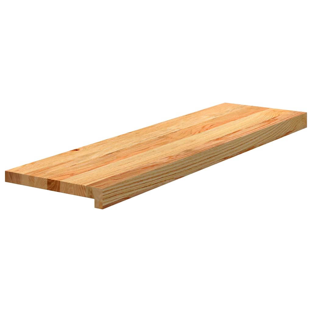 Vidaxx marches d'escalier 4 pcs 90x30x2 cm chêne massif marron clair