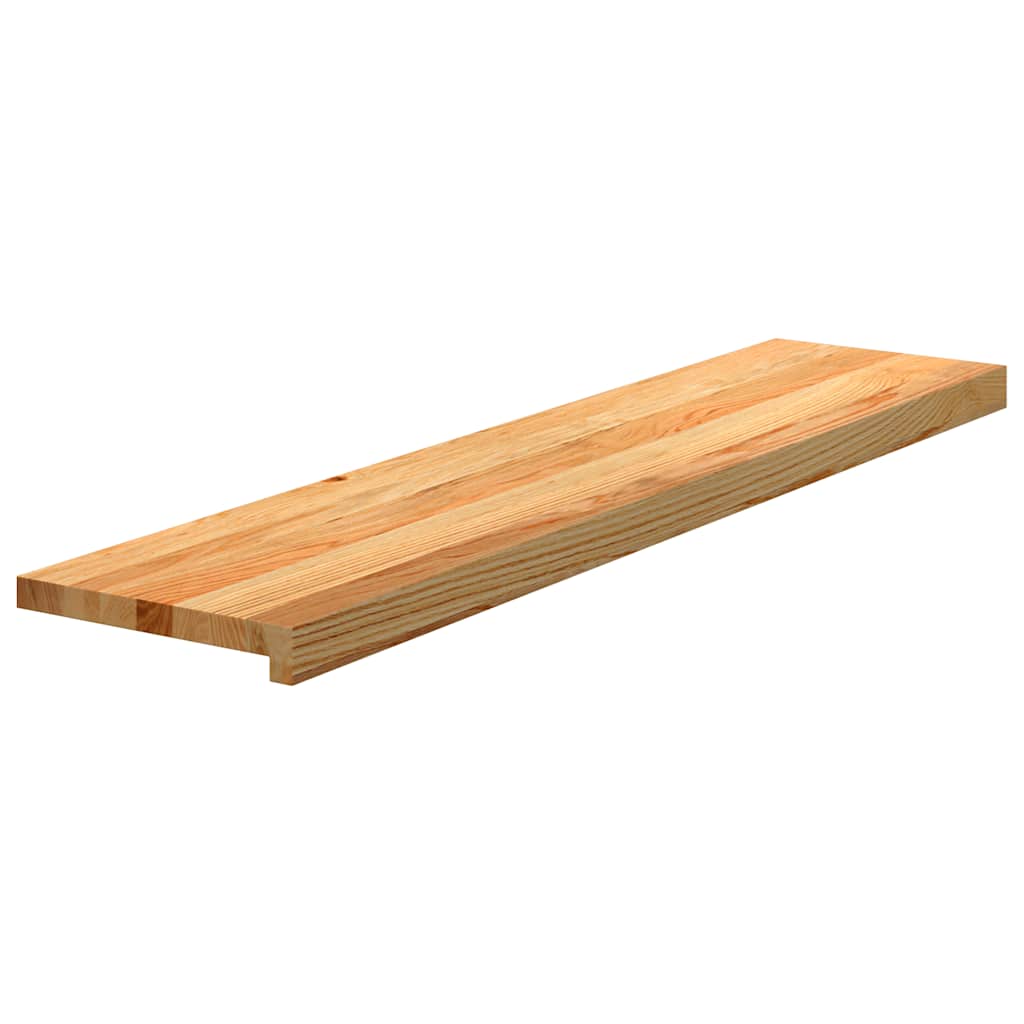 Vidaxx marches d'escalier 4 pcs 100x30x2 cm chêne massif marron clair