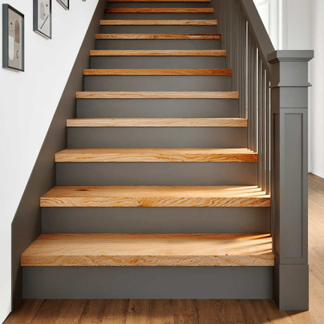 Vidaxx marches d'escalier 4 pcs 100x30x2 cm chêne massif marron clair