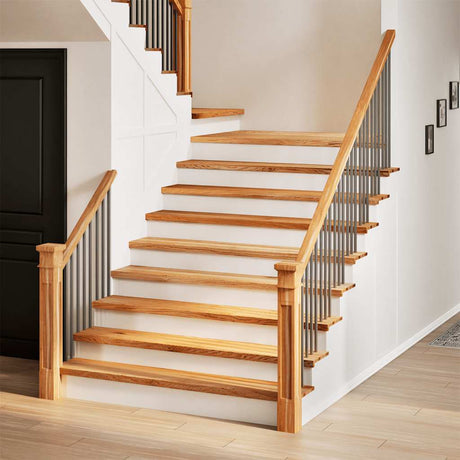 Vidaxx marches d'escalier 4 pcs 120x30x2 cm chêne massif marron clair