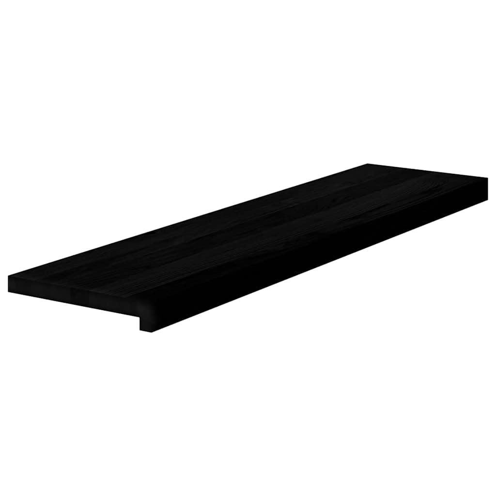 Vidaxx marches d'escalier 4 pcs 100x25x2 cm chêne massif brun foncé