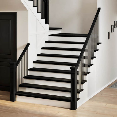 Vidaxx marches d'escalier 4 pcs 110x25x2 cm chêne massif brun foncé