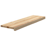 Vidaxx marches d'escalier 2 pcs 90x25x2 cm chêne massif non traité