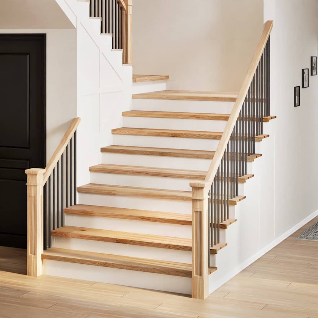 Vidaxx marches d'escalier 2 pcs 110x25x2 cm chêne massif non traité