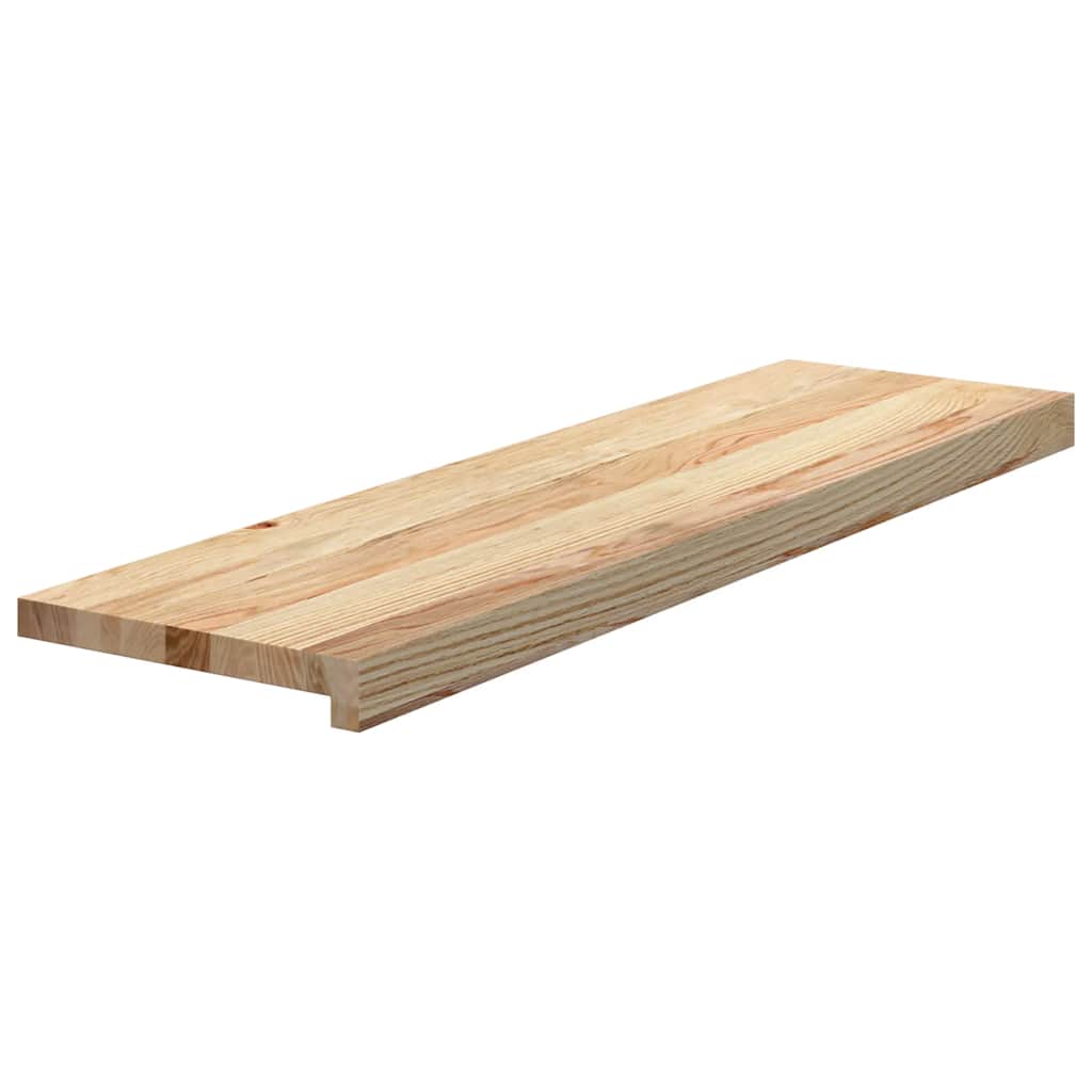 Vidaxx marches d'escalier 2 pcs 90x30x2 cm chêne massif non traité