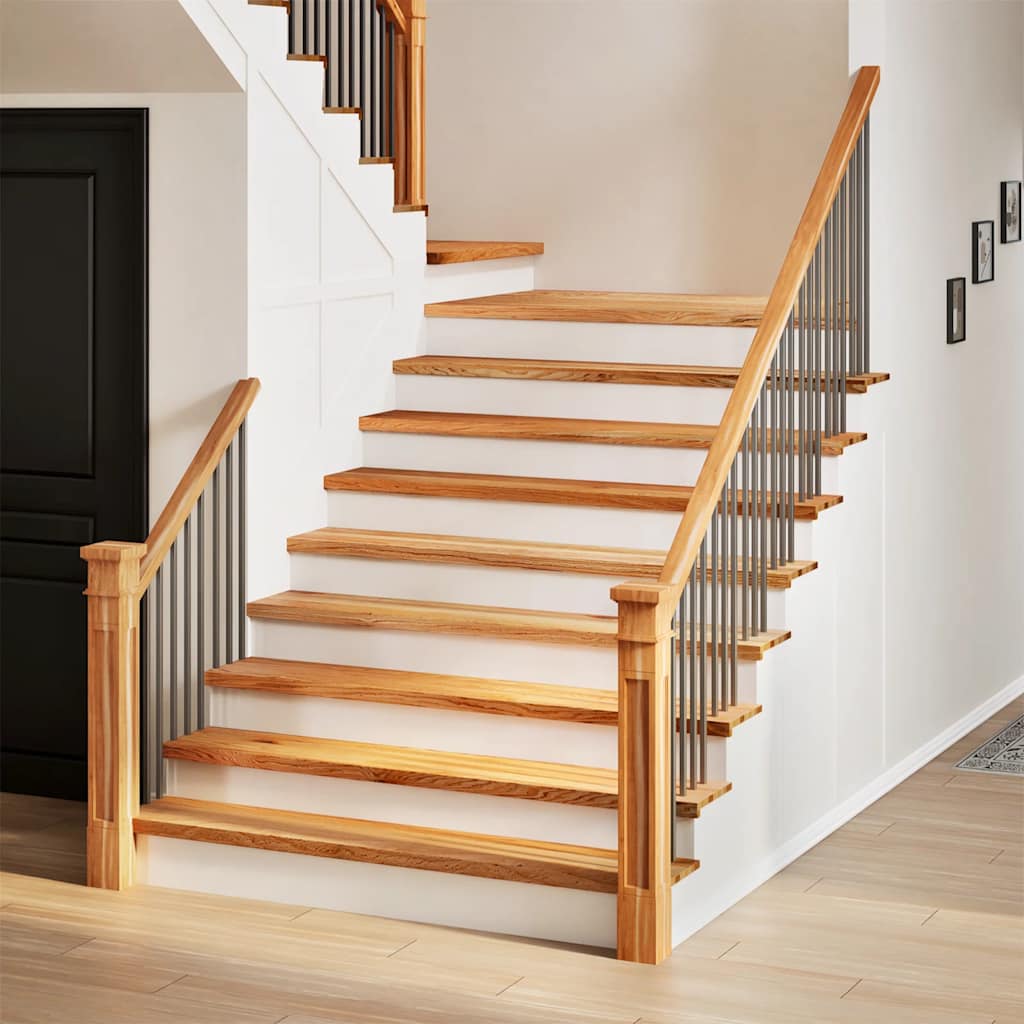 Vidaxx marches d'escalier 2 pcs 110x25x2 cm chêne massif marron clair