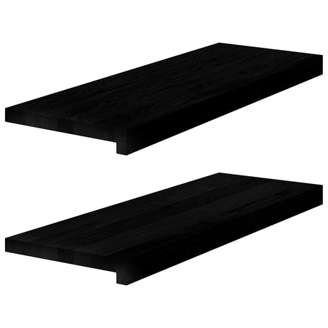 Vidaxx marches d'escalier 2 pcs 70x25x2 cm chêne massif brun foncé
