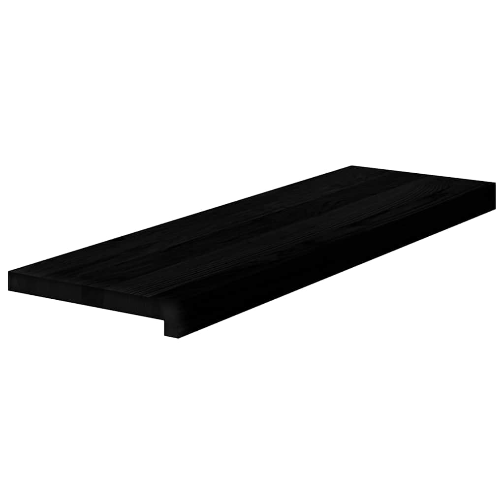 Vidaxx marches d'escalier 2 pcs 80x25x2 cm chêne massif brun foncé