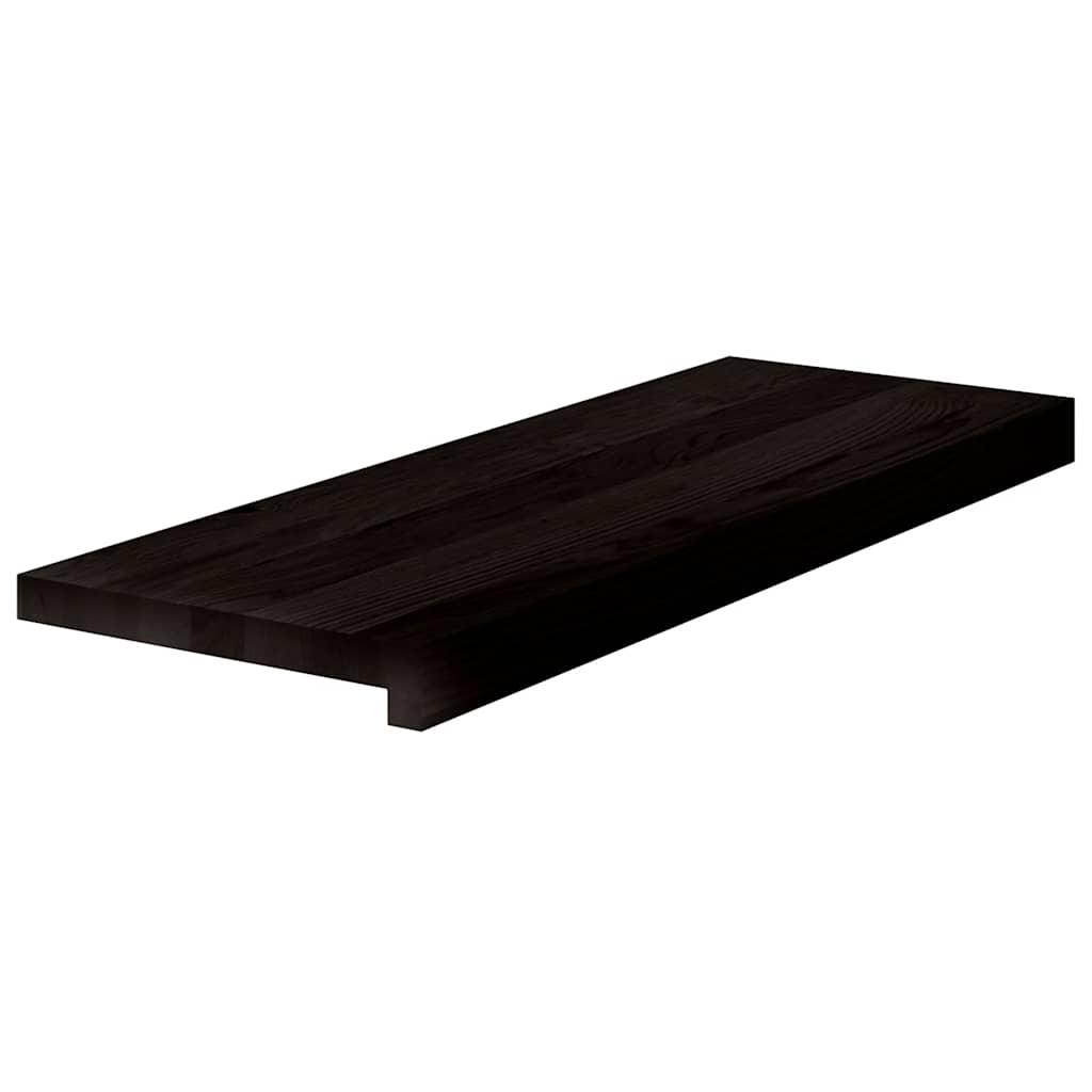 Vidaxx marches d'escalier 2 pcs 70x30x2 cm chêne massif brun foncé